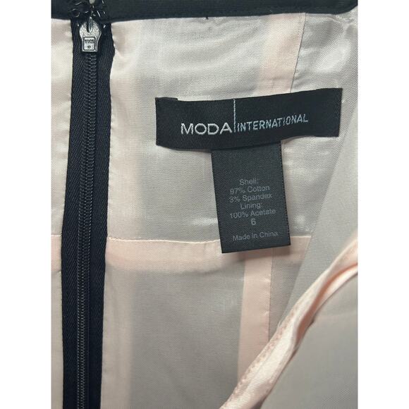 Vintage Moda International Structured Black Midi Dress - Picture 7 of 7